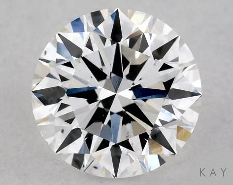 Lab Created Round 1.06 Carat E VS2 Ideal