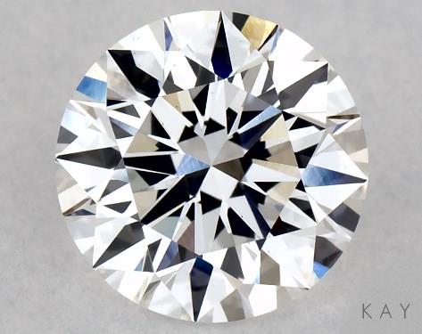 Lab Created Round 1.03 Carat E VS2 Ideal