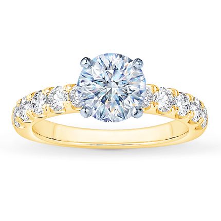 Now + Forever Diamond Engagement Ring Setting 3/4 ct tw 14K Yellow Gold